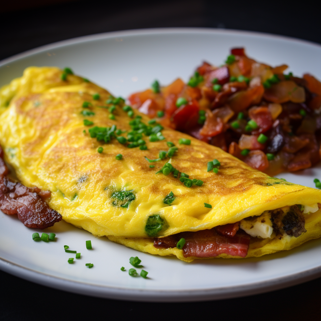 Bacon and Sausage Omelette GreggWallace.Health