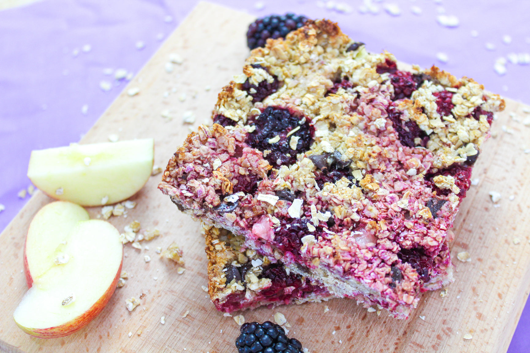 Apple and Blackberry Flapjack Bars – GreggWallace.Health