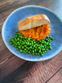 Maple mustard salmon with sweet potato mash