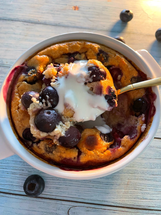 Blueberry and Cottage Cheese Bake