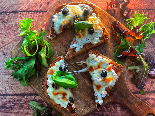Cottage Cheese Pizza Toast