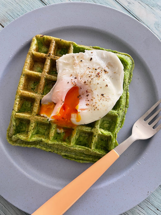 Savoury Spinach and Feta Waffle