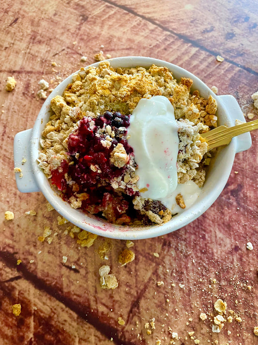 Spiced Fruit Crumble