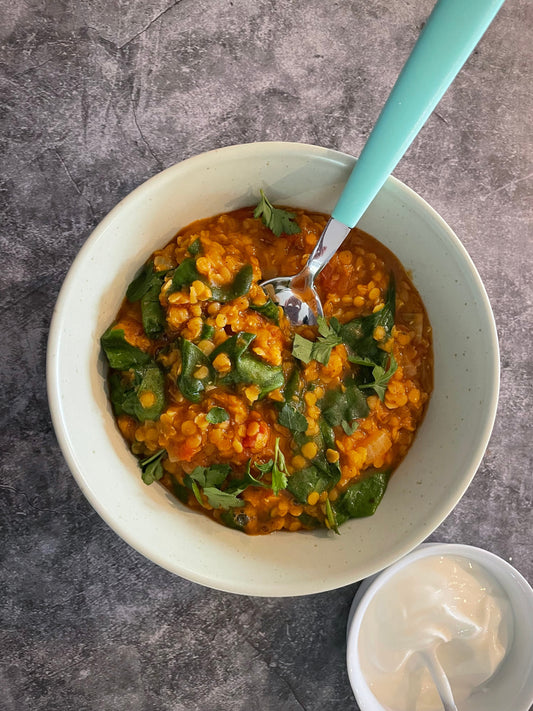 Tomato and Spinach Dahl
