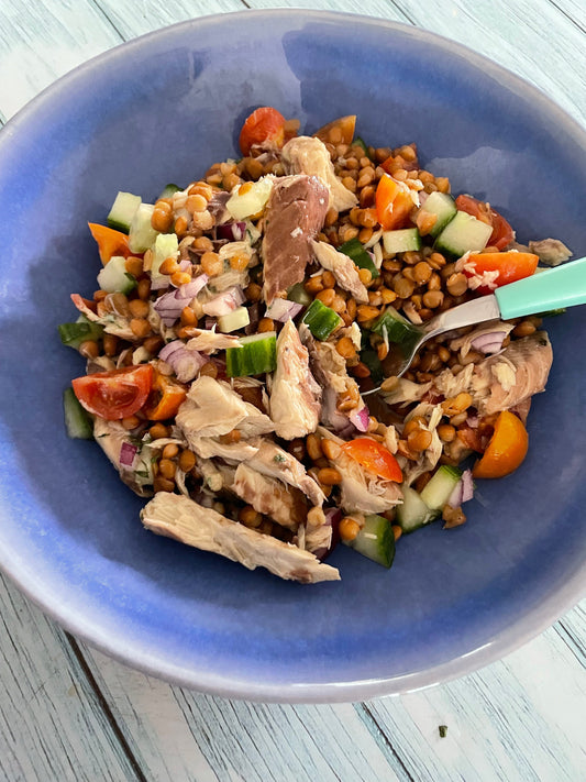 Lentil and Mackerel Salad