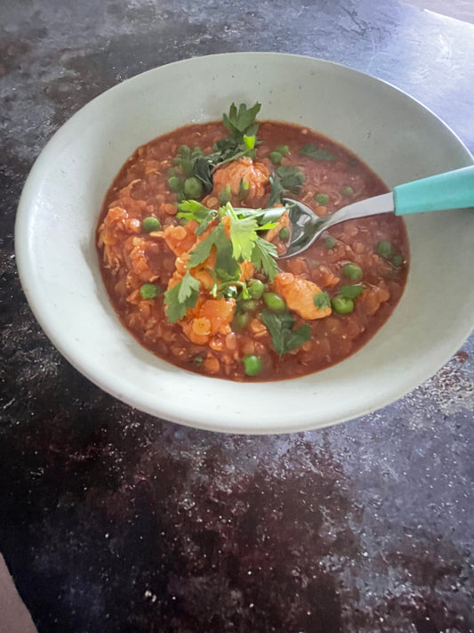 Red Lentil and Chicken Curry