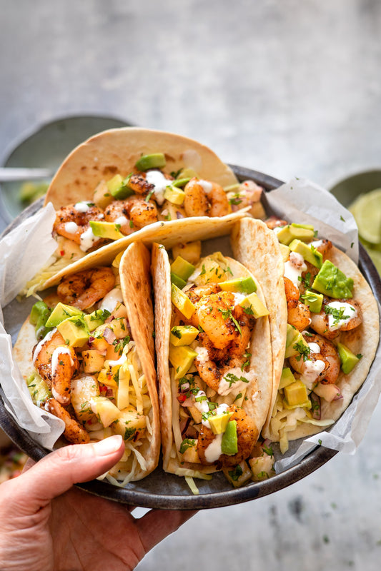 Prawn Tacos with a Pineapple Salsa