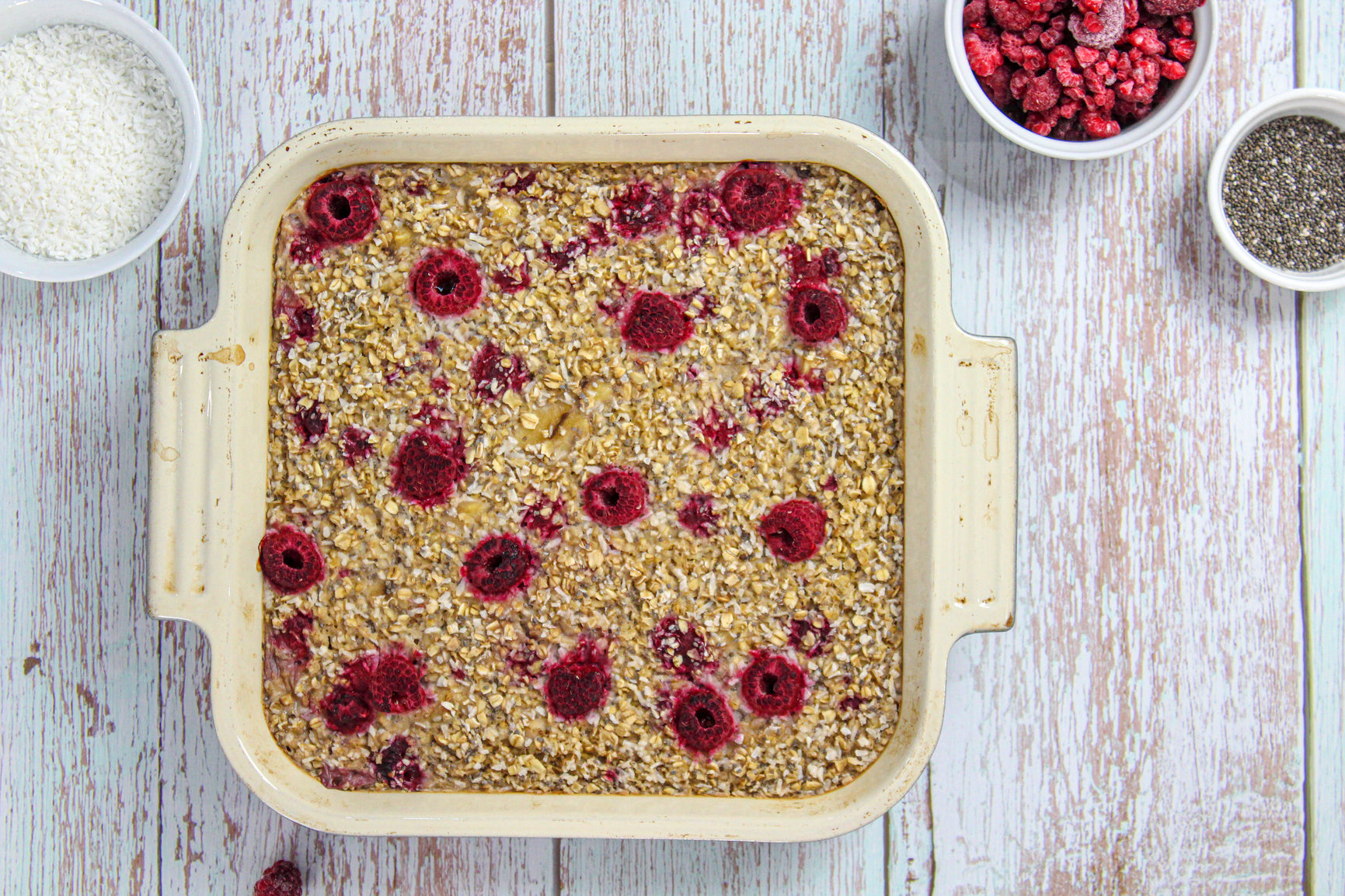 Raspberry and Coconut Baked Oats – GreggWallace.Health