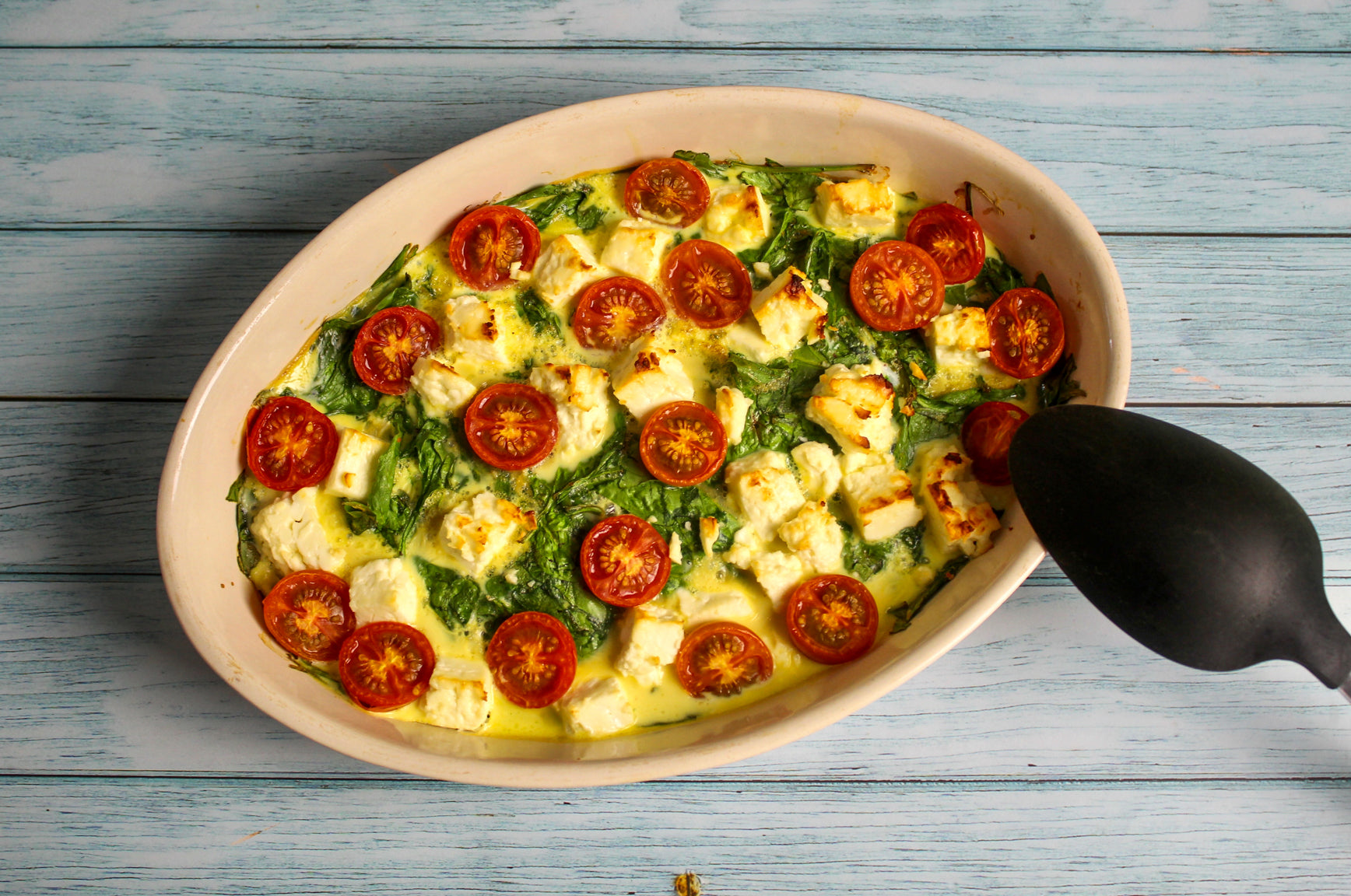 Spinach, Feta and Tomato Bake GreggWallace.Health