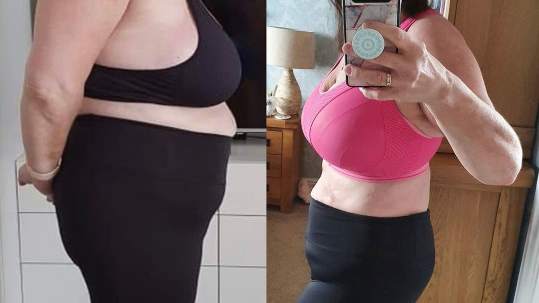 Female weight loss before and after
